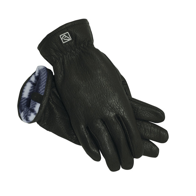 1650-SSG-The-Rancher-Winter-Glove showing fleece plaid cuff
