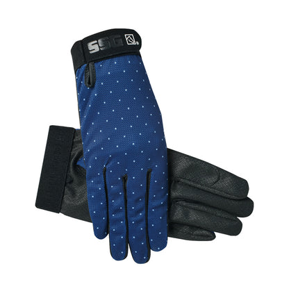 8200-SSG-Cool-Tech-Open-Air-glove-blue-with polka dots
