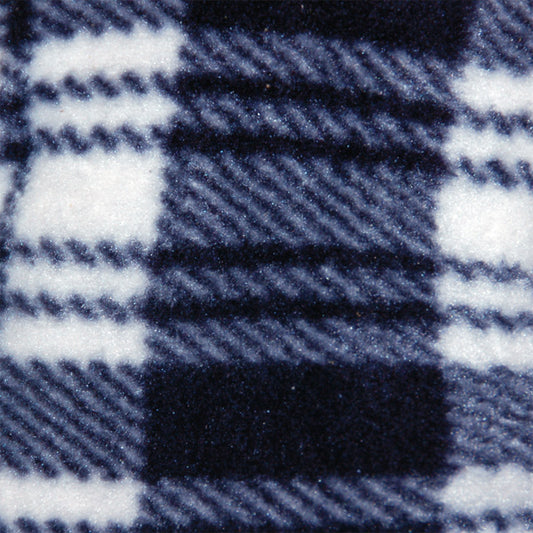 Close-up of checkered fabric in blue and white that lines our 0650 SSG Ride and Ranch Glove