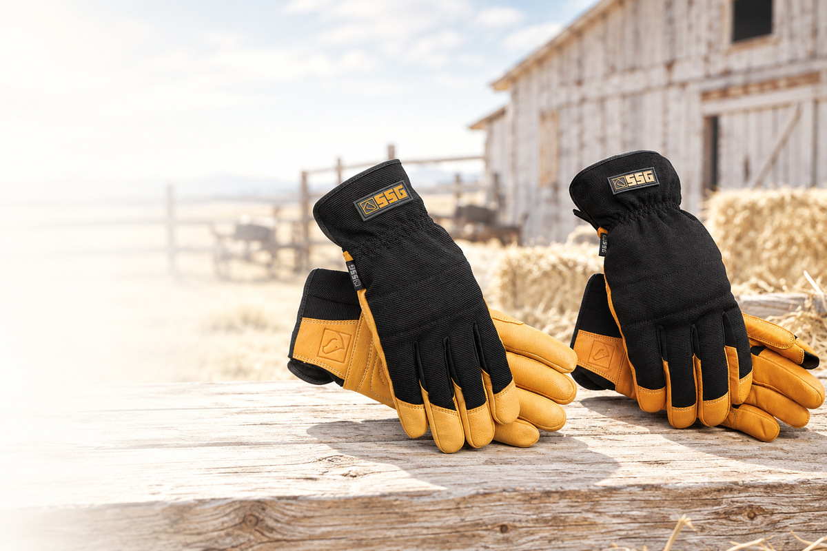 Work glove banner featuring 0600 and 0650 Ride N Ranch gloves
